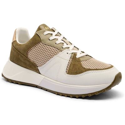 Michael Kors Skórzane sneakersy JAIME zamsz zielony 38,5 Michael Kors Skórzane sneakersy JAIME zamsz zielony 38,5