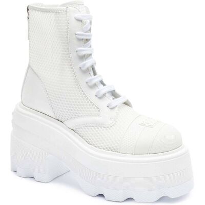 Casadei Botki SKATE z dodatkiem skóry biały 41 Casadei Botki SKATE z dodatkiem skóry biały 41