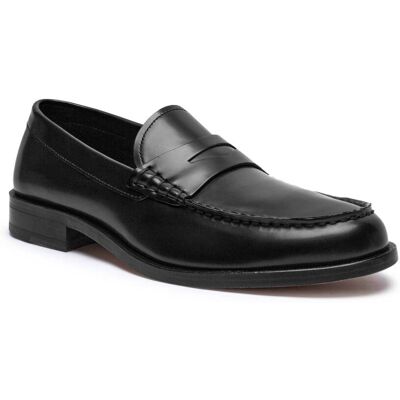 Boss BLACK Skórzane loafersy Limber_Mocc_bo czarny 40 Boss BLACK Skórzane loafersy Limber_Mocc_bo czarny 40