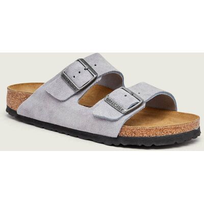 Birkenstock Klapki Arizona zamsz narrow fit lawendowy 39 Birkenstock Klapki Arizona zamsz narrow fit lawendowy 39
