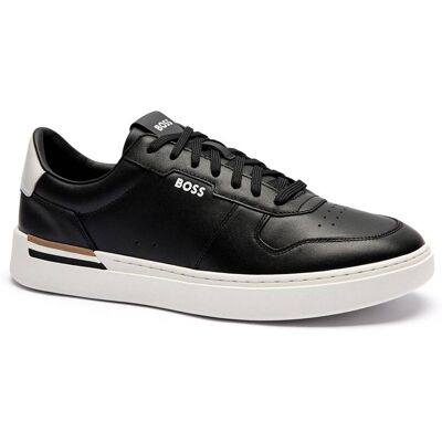 Boss BLACK Skórzane sneakersy Clint_Tenn_ltvpN czarny 43 Boss BLACK Skórzane sneakersy Clint_Tenn_ltvpN czarny 43