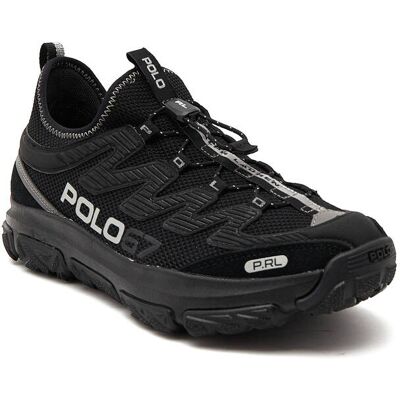 Polo Ralph Lauren Sneakersy z dodatkiem skóry czarny 41 Polo Ralph Lauren Sneakersy z dodatkiem skóry czarny 41