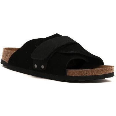Birkenstock Klapki Kyoto VL zamsz narrow fit czarny 41 Birkenstock Klapki Kyoto VL zamsz narrow fit czarny 41