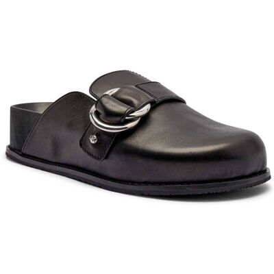 Michael Kors Skórzane mule Jaden czarny 41 Michael Kors Skórzane mule Jaden czarny 41