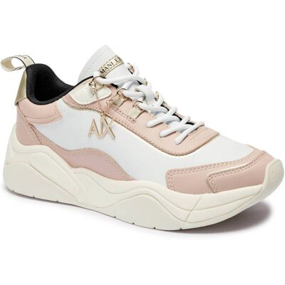 Giorgio Armani Exchange Skórzane sneakersy beżowy 35 Giorgio Armani Exchange Skórzane sneakersy beżowy 35