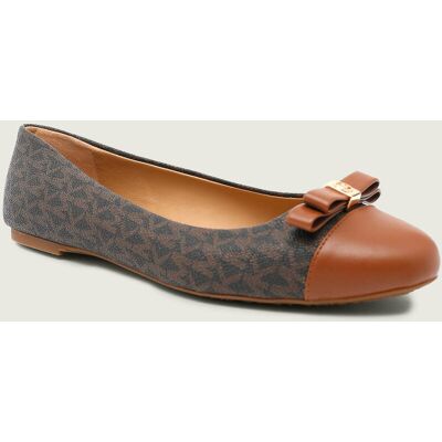 Michael Kors Baleriny ANDREA z dodatkiem skóry brązowy 36,5 Michael Kors Baleriny ANDREA z dodatkiem skóry brązowy 36,5
