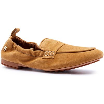 Tommy Hilfiger Mokasyny zamsz musztardowy 40 Tommy Hilfiger Mokasyny zamsz musztardowy 40