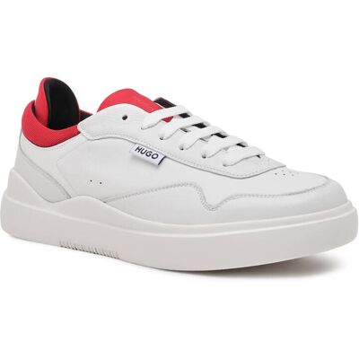 HUGO Skórzane sneakersy Blake_Tenn_tbna biały 42 HUGO Skórzane sneakersy Blake_Tenn_tbna biały 42