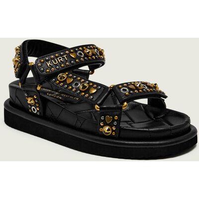 Kurt Geiger Skórzane sandały ORSON czarny 38 Kurt Geiger Skórzane sandały ORSON czarny 38