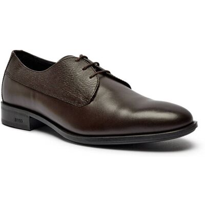Boss BLACK Skórzane derby Colby brązowy 42 Boss BLACK Skórzane derby Colby brązowy 42