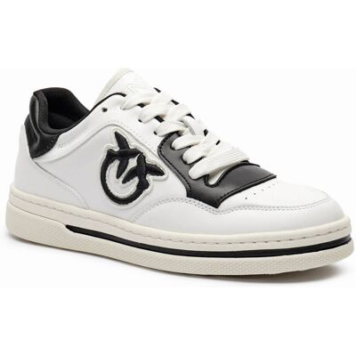 Pinko Skórzane sneakersy MANDY 01 biały 35 Pinko Skórzane sneakersy MANDY 01 biały 35