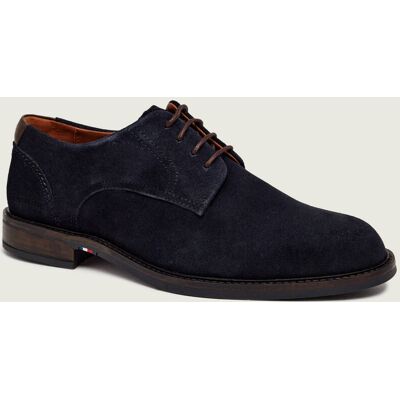 Tommy Hilfiger Derby Corporate Dressy zamsz granatowy 43 Tommy Hilfiger Derby Corporate Dressy zamsz granatowy 43