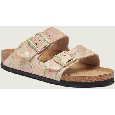 Birkenstock Klapki Arizona narrow fit zamsz beżowy 36 Birkenstock Klapki Arizona narrow fit zamsz beżowy 36