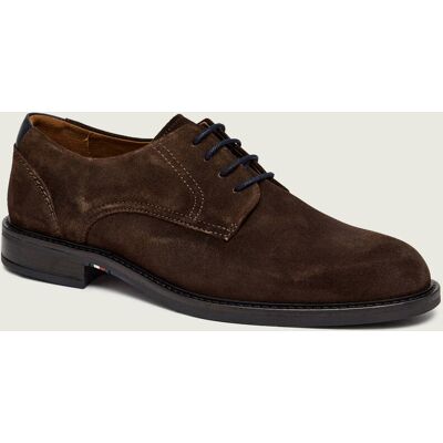 Tommy Hilfiger Derby Corporate Dressy zamsz brązowy 44 Tommy Hilfiger Derby Corporate Dressy zamsz brązowy 44