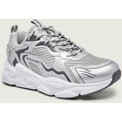 Plein Sport Sneakersy TRACK-KING MAG srebrny 40 Plein Sport Sneakersy TRACK-KING MAG srebrny 40