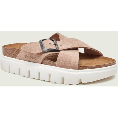 Birkenstock Klapki Siena Chunky LEVE Birkenstock x Papillio zamsz narrow fit beżowy 38 Birkenstock Klapki Siena Chunky LEVE Birkenstock x Papillio zamsz narrow fit beżowy 38