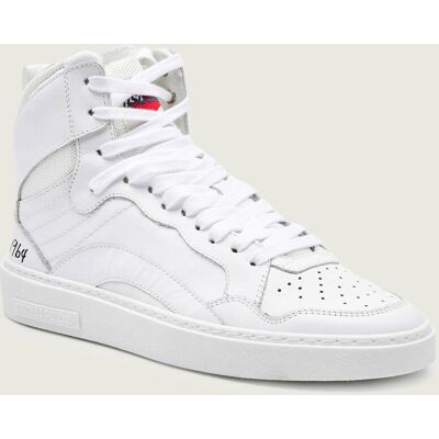 Dsquared2 Skórzane sneakersy Rider biały 43 Dsquared2 Skórzane sneakersy Rider biały 43