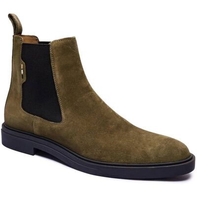 Boss BLACK Sztyblety Calev_Cheb_sdfb zamsz khaki 42 Boss BLACK Sztyblety Calev_Cheb_sdfb zamsz khaki 42