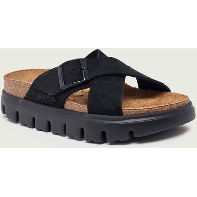 Birkenstock Klapki Siena Chunky LEVE Birkenstock x Papillio zamsz narrow fit czarny 38 Birkenstock Klapki Siena Chunky LEVE Birkenstock x Papillio zamsz narrow fit czarny 38
