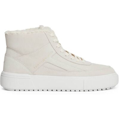 Tommy Hilfiger Sneakersy VULC zamsz shearling beżowy 37 Tommy Hilfiger Sneakersy VULC zamsz shearling beżowy 37