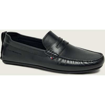 Tommy Hilfiger Skórzane mokasyny Driver czarny 43 Tommy Hilfiger Skórzane mokasyny Driver czarny 43