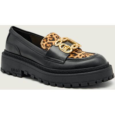 Liu Jo Skórzane loafersy RUMI 34 czarny 37 Liu Jo Skórzane loafersy RUMI 34 czarny 37