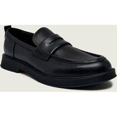 HUGO Skórzane loafersy Lenner_loaf_pfmn czarny 44 HUGO Skórzane loafersy Lenner_loaf_pfmn czarny 44