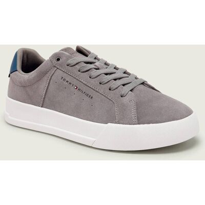 Tommy Hilfiger Sneakersy TH COURT zamsz szary 40 Tommy Hilfiger Sneakersy TH COURT zamsz szary 40