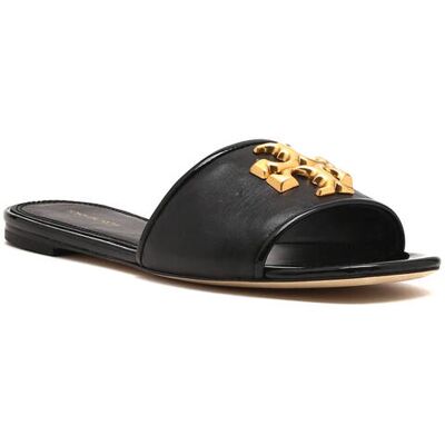 TORY BURCH Skórzane klapki Eleanor czarny 35,5 TORY BURCH Skórzane klapki Eleanor czarny 35,5