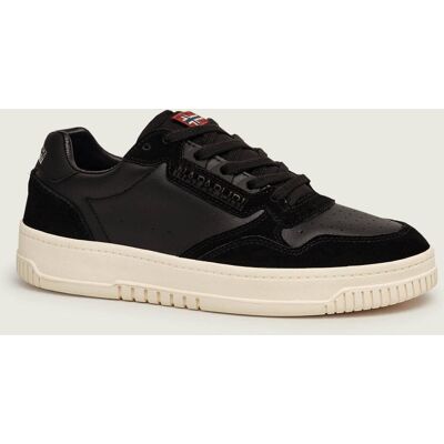 Napapijri Skórzane sneakersy Crux zamsz czarny 44 Napapijri Skórzane sneakersy Crux zamsz czarny 44