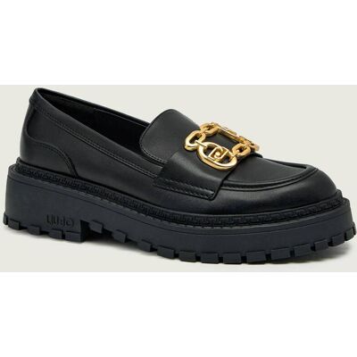 Liu Jo Skórzane loafersy RUMI 34 czarny 38 Liu Jo Skórzane loafersy RUMI 34 czarny 38