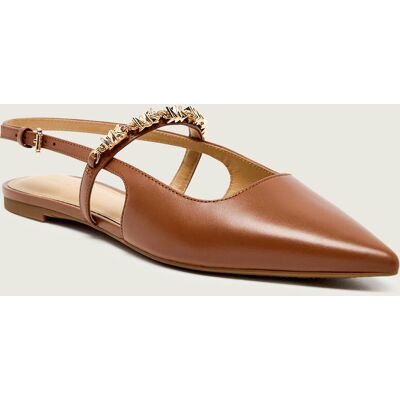 Michael Kors Skórzane baleriny Dina brązowy 38,5 Michael Kors Skórzane baleriny Dina brązowy 38,5