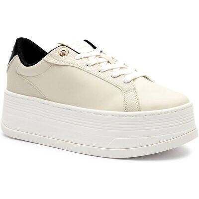 Tommy Hilfiger Sneakersy th platform sneaker triangle z dodatkiem skóry biały 41 Tommy Hilfiger Sneakersy th platform sneaker triangle z dodatkiem skóry biały 41