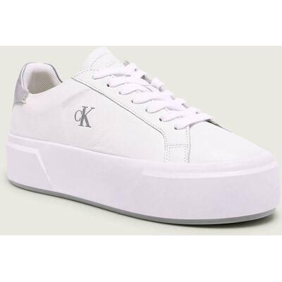 Calvin Klein Skórzane sneakersy FLATFORM biały 41 Calvin Klein Skórzane sneakersy FLATFORM biały 41