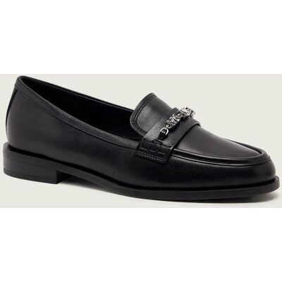 Michael Kors Skórzane loafersy DINA czarny 38,5 Michael Kors Skórzane loafersy DINA czarny 38,5