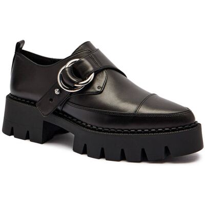 Michael Kors Skórzane loafersy Jaden czarny 41 Michael Kors Skórzane loafersy Jaden czarny 41
