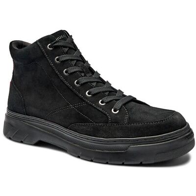HUGO Buty wysokie Urian zamsz czarny 43 HUGO Buty wysokie Urian zamsz czarny 43
