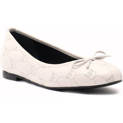Pinko Skórzane baleriny CHANTAL kremowy 35 Pinko Skórzane baleriny CHANTAL kremowy 35