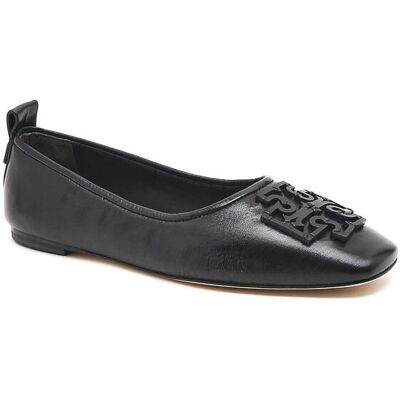 TORY BURCH Skórzane baleriny Ines czarny 36 TORY BURCH Skórzane baleriny Ines czarny 36