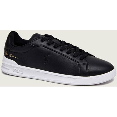 Polo Ralph Lauren Skórzane sneakersy HEART COURT czarny 44 Polo Ralph Lauren Skórzane sneakersy HEART COURT czarny 44