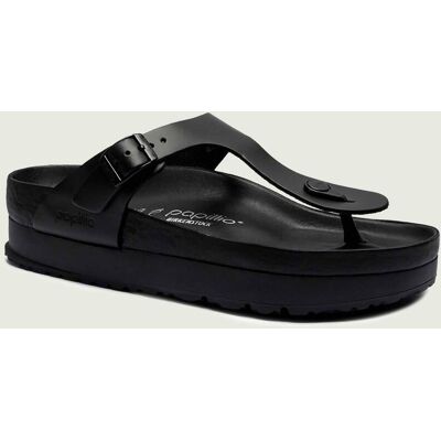 Birkenstock Skórzane japonki Gizeh Flex EXQ LENA Birkenstock x Papillio regular fit czarny 41 Birkenstock Skórzane japonki Gizeh Flex EXQ LENA Birkenstock x Papillio regular fit czarny 41
