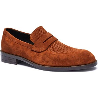 Boss BLACK Loafersy Tayil zamsz brązowy 44 Boss BLACK Loafersy Tayil zamsz brązowy 44