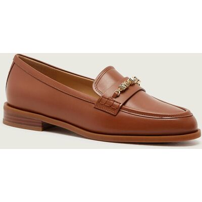 Michael Kors Skórzane loafersy Dina brązowy 38 Michael Kors Skórzane loafersy Dina brązowy 38