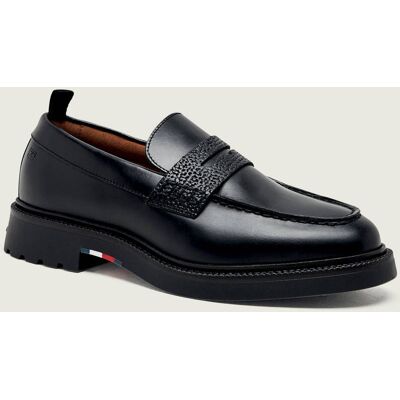 Tommy Hilfiger Skórzane loafersy Corporate czarny 43 Tommy Hilfiger Skórzane loafersy Corporate czarny 43