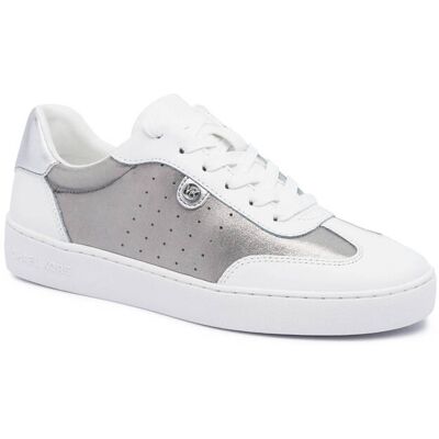 Michael Kors Skórzane sneakersy SCOTTY srebrny 37 Michael Kors Skórzane sneakersy SCOTTY srebrny 37