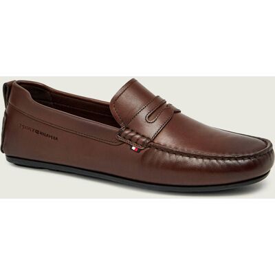 Tommy Hilfiger Skórzane mokasyny DRIVER brązowy 45 Tommy Hilfiger Skórzane mokasyny DRIVER brązowy 45