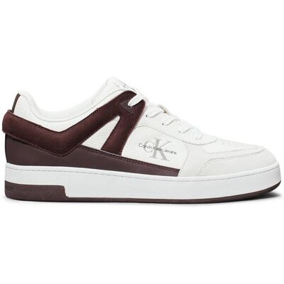 Calvin Klein Jeans Sneakersy z dodatkiem skóry biały 41 Calvin Klein Jeans Sneakersy z dodatkiem skóry biały 41