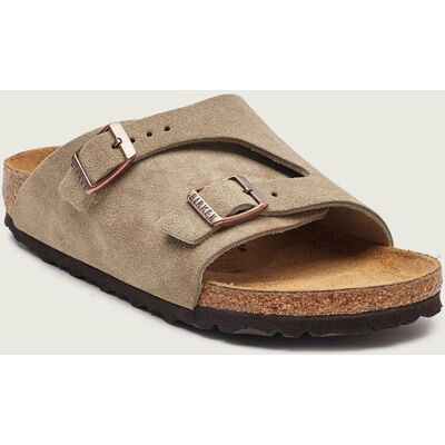 Birkenstock Klapki Zürich LEVE narrow fit zamsz beżowy 41 Birkenstock Klapki Zürich LEVE narrow fit zamsz beżowy 41
