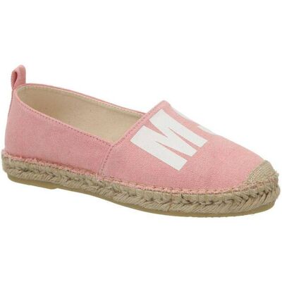 MSGM Espadryle z dodatkiem skóry różowy 36 MSGM Espadryle z dodatkiem skóry różowy 36