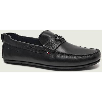 Tommy Hilfiger Skórzane mokasyny DRIVER czarny 42 Tommy Hilfiger Skórzane mokasyny DRIVER czarny 42